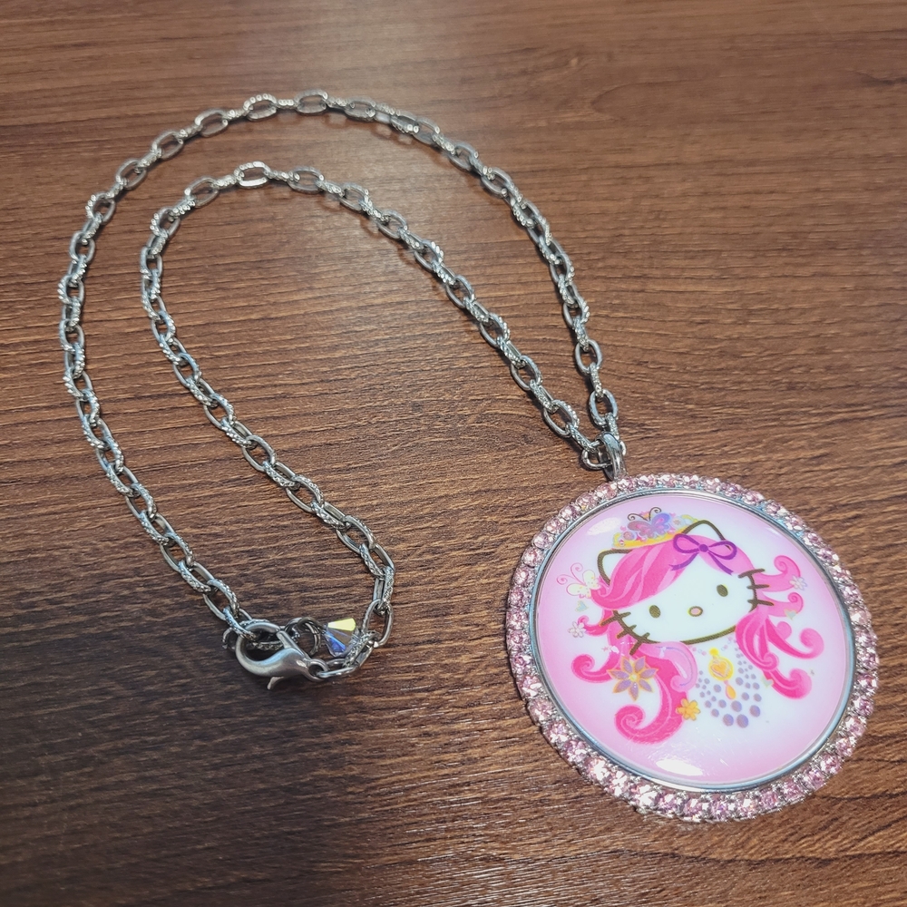 Pink and Silver Kids Necklace
